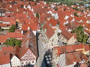 Nördlingen - Vista dal campanile della cattedrale di Sankt Georg
