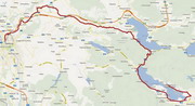 Mappa GPS della prima tappa 