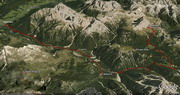 Mappa GPS del percorso elaborata con Google Earth