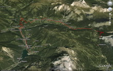Mappa Gps del percorso elaborata con Google Earth