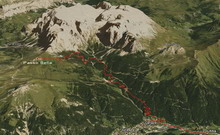 Mappa Gps del percorso elaborata con Google Earth